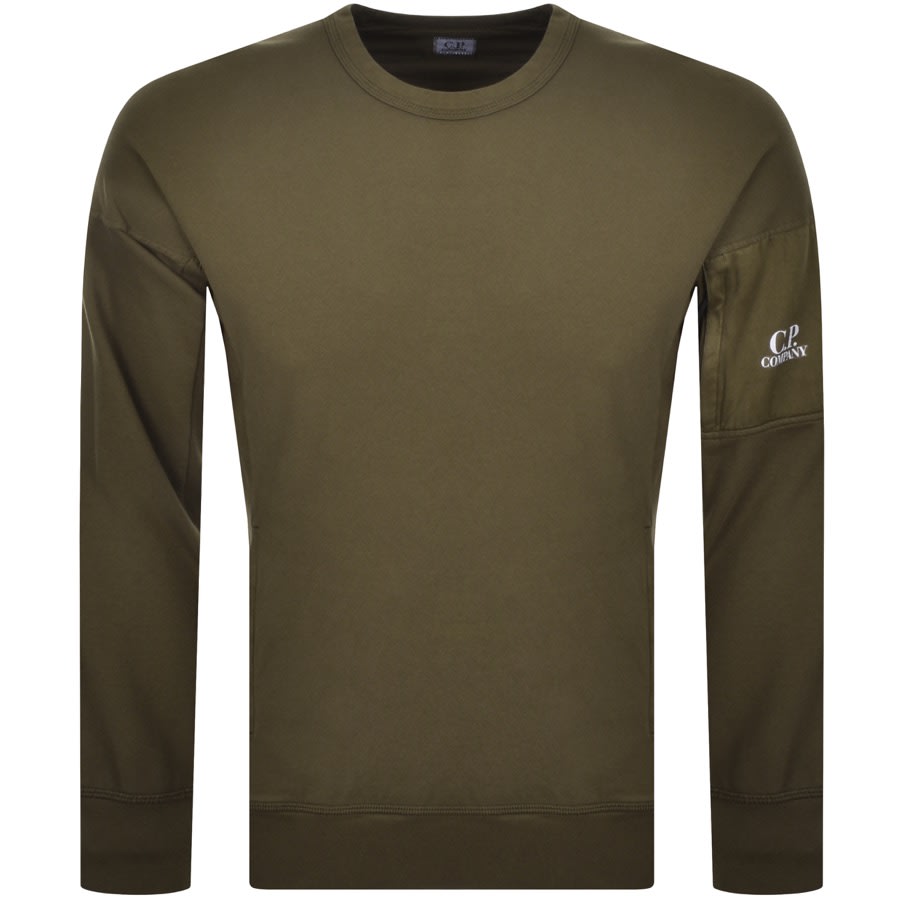 Alternative Image for ProductCP Company Crew Neck Sweatshirt Green1